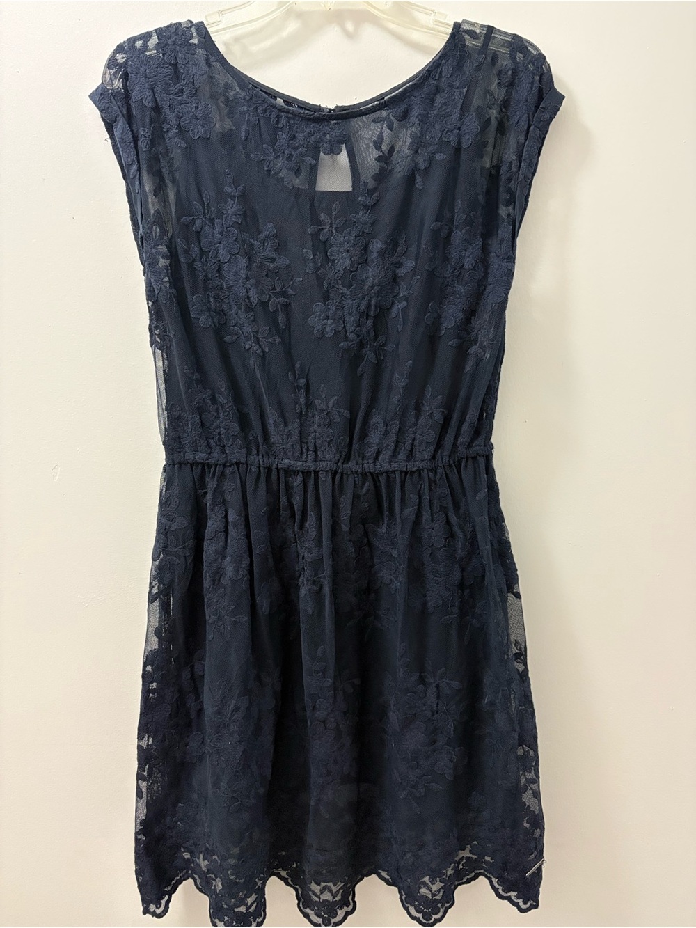 Abercrombie & Fitch Navy Floral Lace Mini Dress